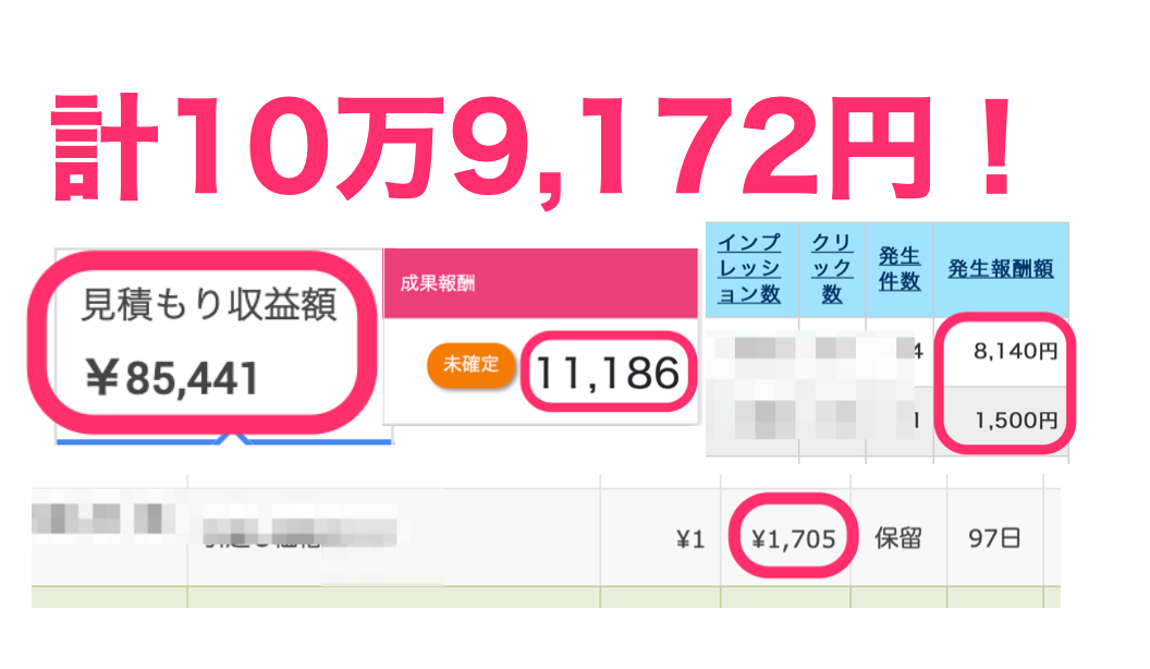 2ヶ月で月10万突破！