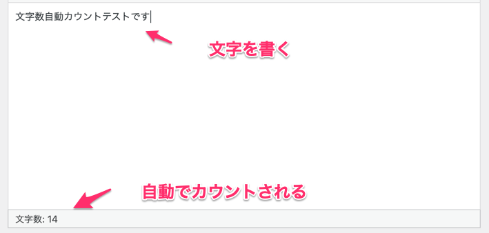 自動でカウントされます