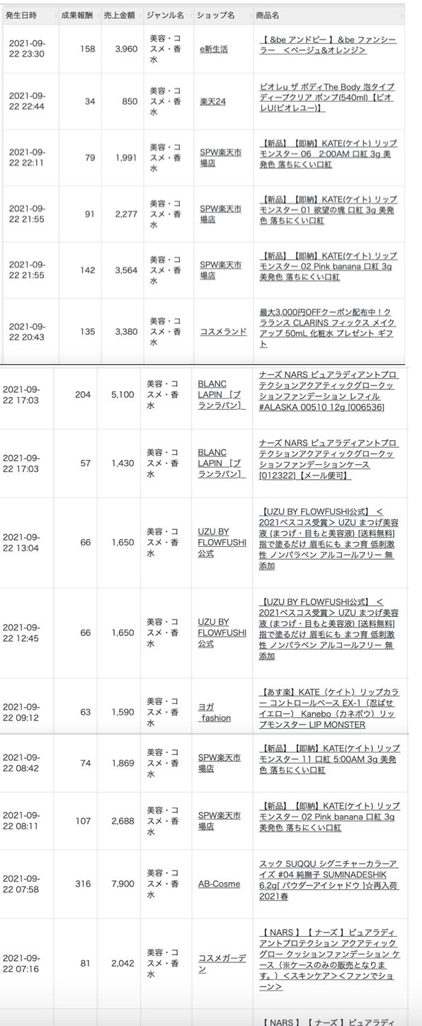 コスメ狙い撃ち